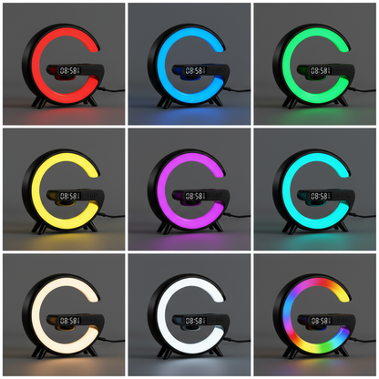 XENDRIC AuraStation – Smart Lamp, Bluetooth Speaker & Fast Wireless Charger